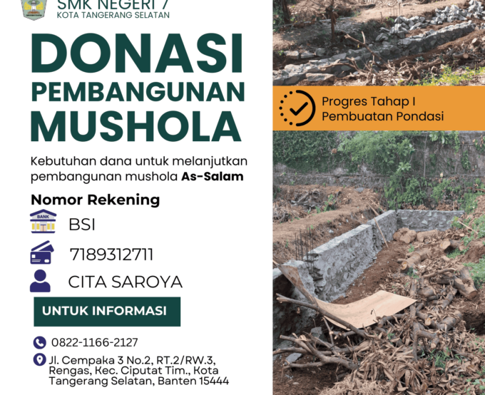 Donasi Terbuka : Pembangunan Mushola