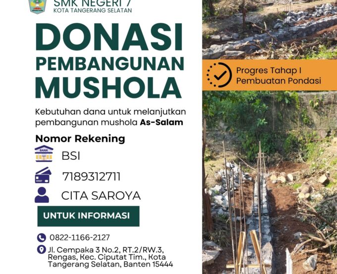 Donasi Terbuka : Pembangunan Mushola